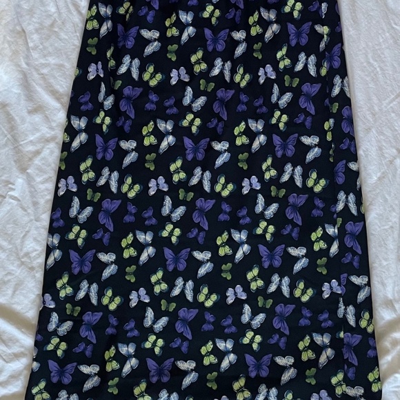 Leslie Fay Butterfly Midi Skirt - Picture 2 of 5